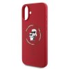 Karl Lagerfeld KLHMP16MSCMKCRHR iPhone16 Plus 6.7 czerwony/red hardcase Silicone Karl&Choupette Ring MagSafe